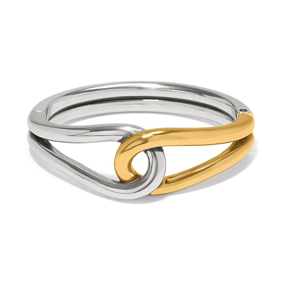 Brighton Interlok Curve 2Tone Hinged Bracelet