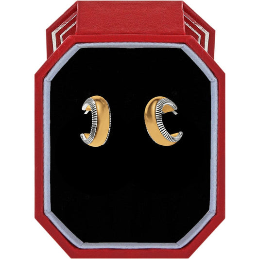 Brighton Interlok Noir Gold Hoop ER (in box)  JD7005