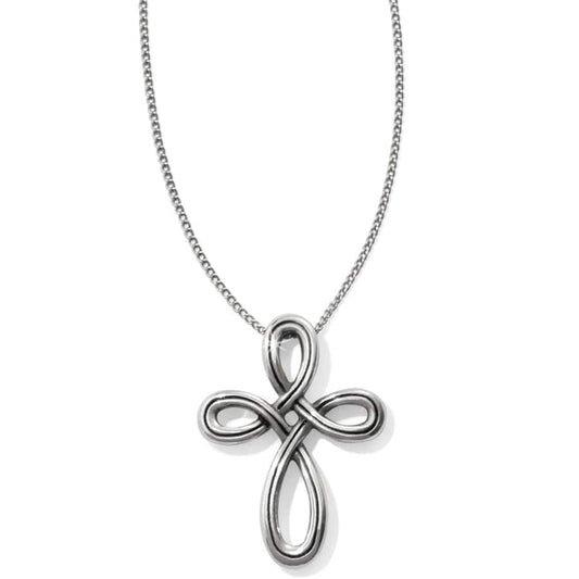 Brighton Interlok Petite Cross Necklace JL8490