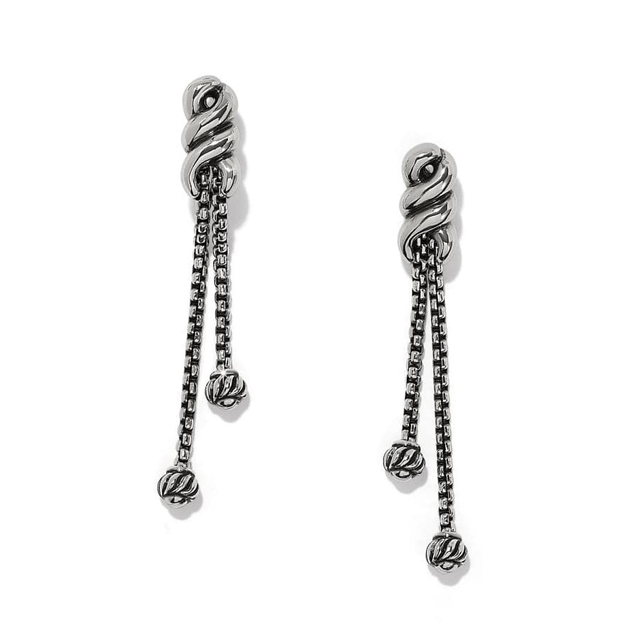 Brighton Interlok Twist Double Post Drop Earrings