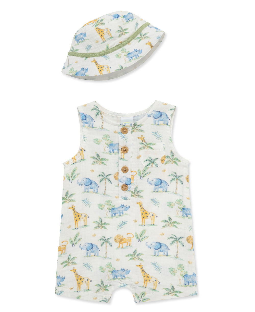 Little Me Gauze Collection White Multi