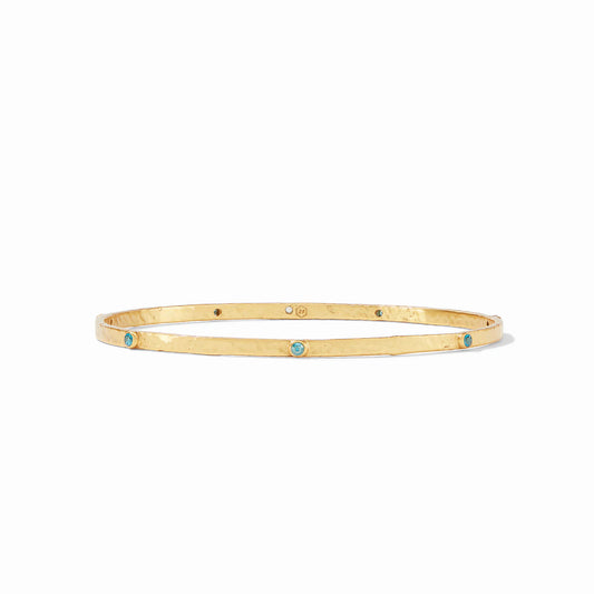 JV Crescent Stone Bangle Pacific Blue