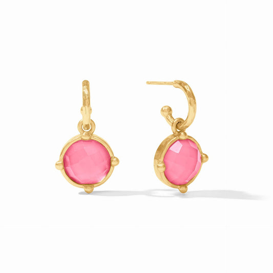JV Honeybee Hoop & Charm ER Pink Peony