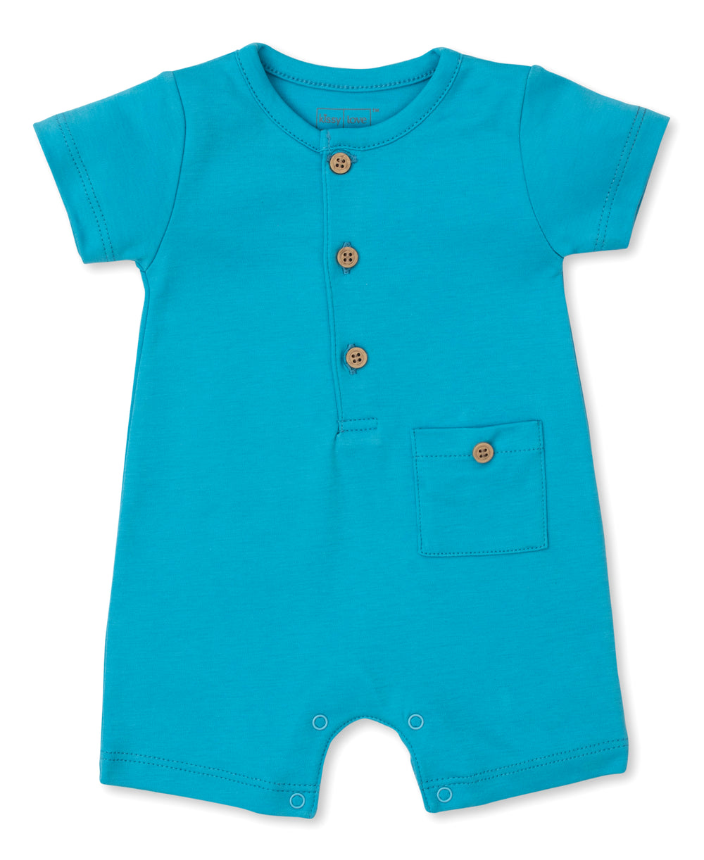 Kissy Kissy Bright Blue Playsuit