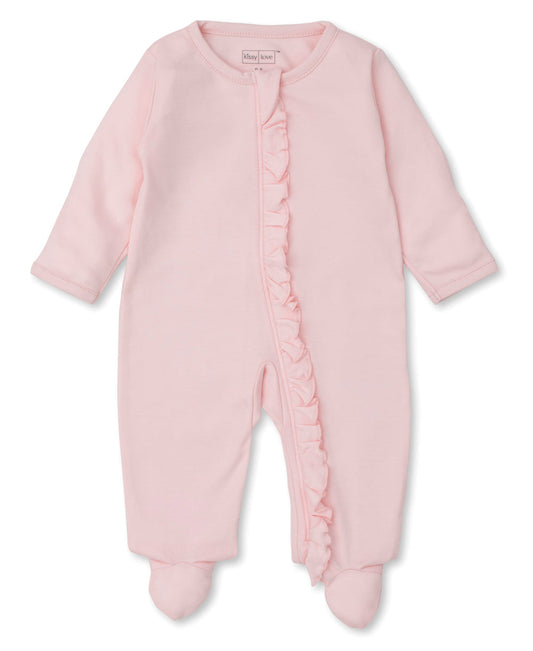 Kissy Kissy Light Pink Zip Footie