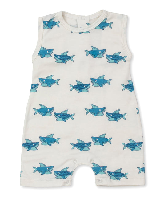 Kissy Kissy Shark Sleeveless Playsuit