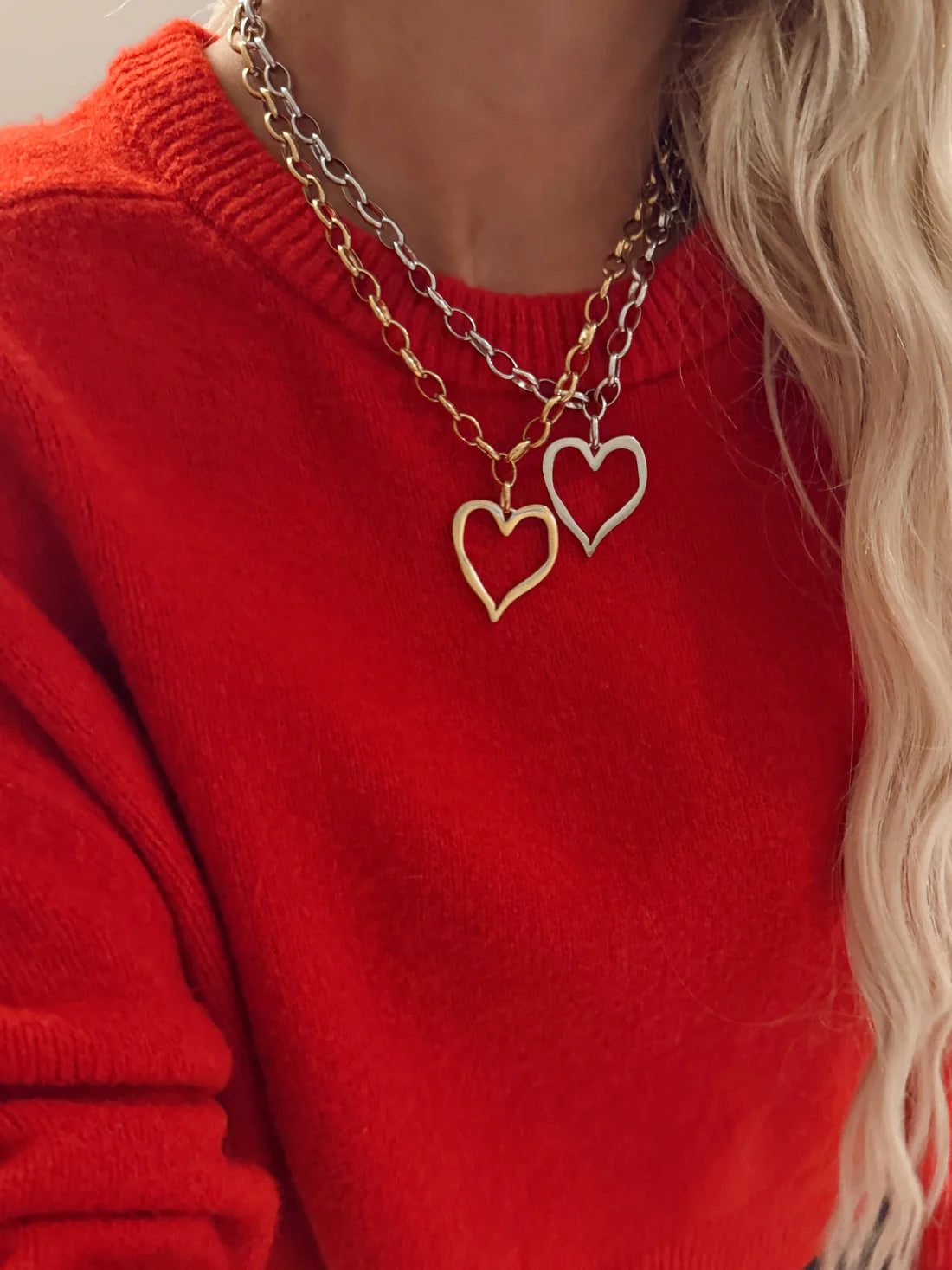Chansutt Large Open Heart Necklace