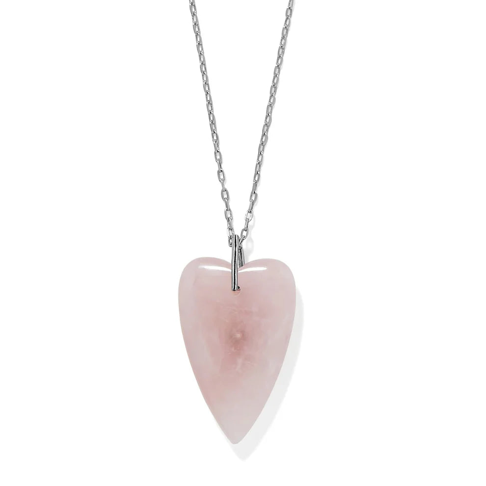 Brighton Love Messages B You Pink Quartz Necklace JM0201