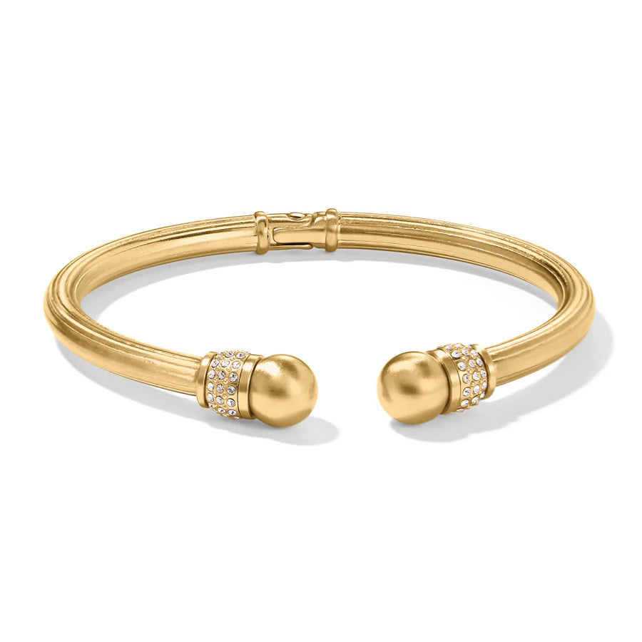 Brighton Meridian Open Hinged Bangle Gold