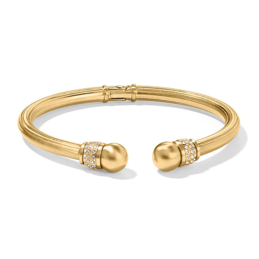 Brighton Meridian Open Hinged Bangle Gold