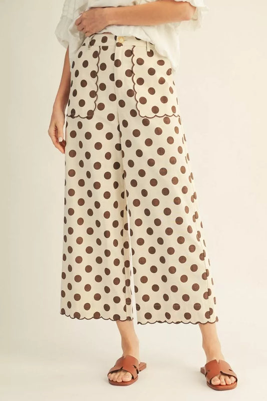 Mocha Dot Pant