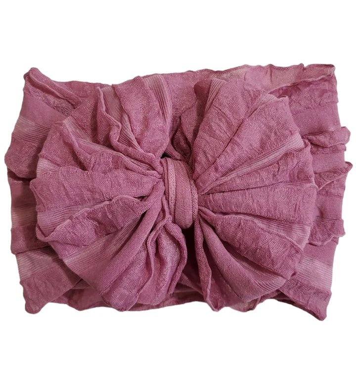 In Awe by Rockin Royalty Ruffled Headband Bows