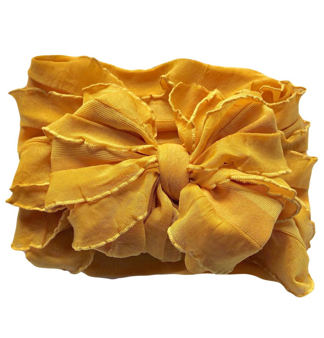 In Awe by Rockin Royalty Ruffled Headband Bows