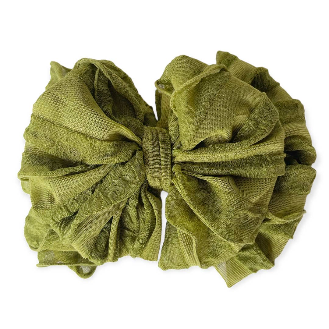 In Awe by Rockin Royalty Ruffled Headband Bows