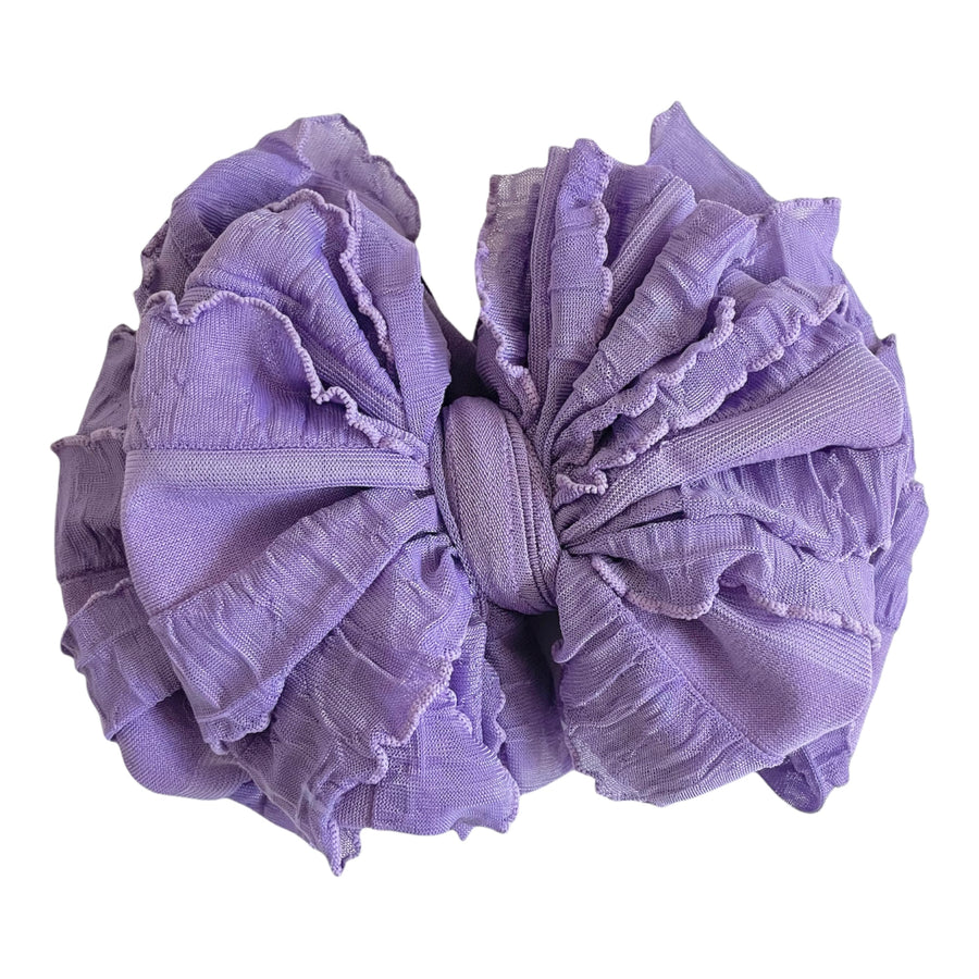 Rockin Royalty Ruffled Headband Bows