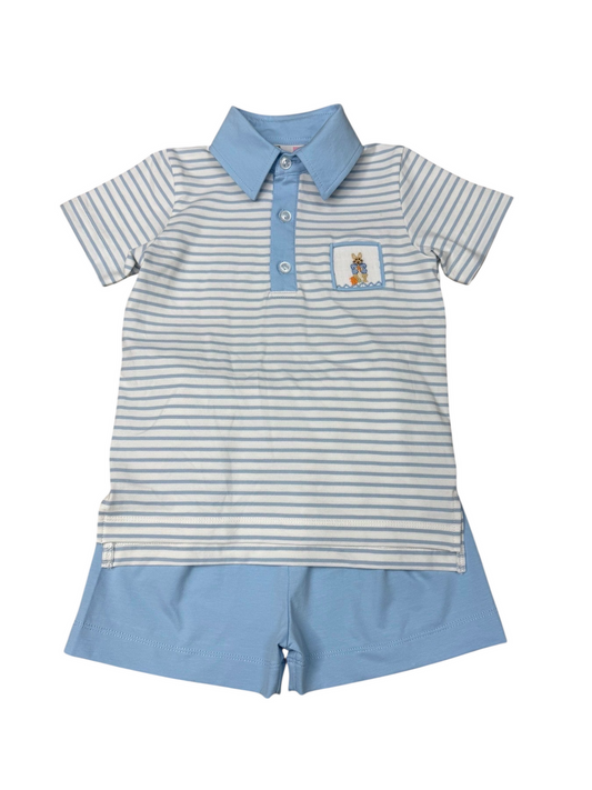 Banana Split Peter Rabbit Polo & Shorts Set