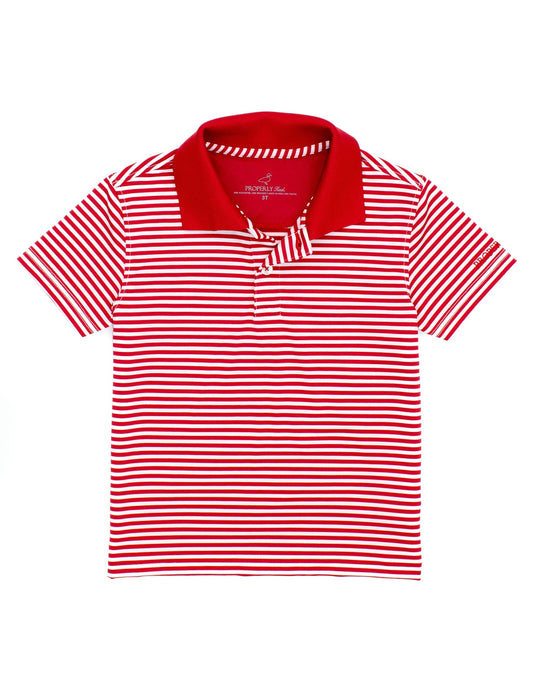 Properly Tied Boys Dallas Polo Red