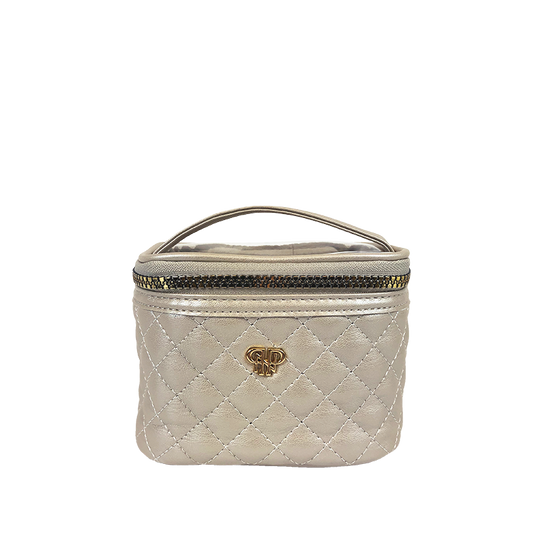 PurseN Getaway Jewelry Case Pearl Quilted