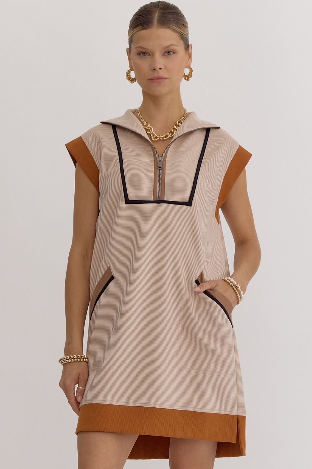 Raquel Taupe Dress