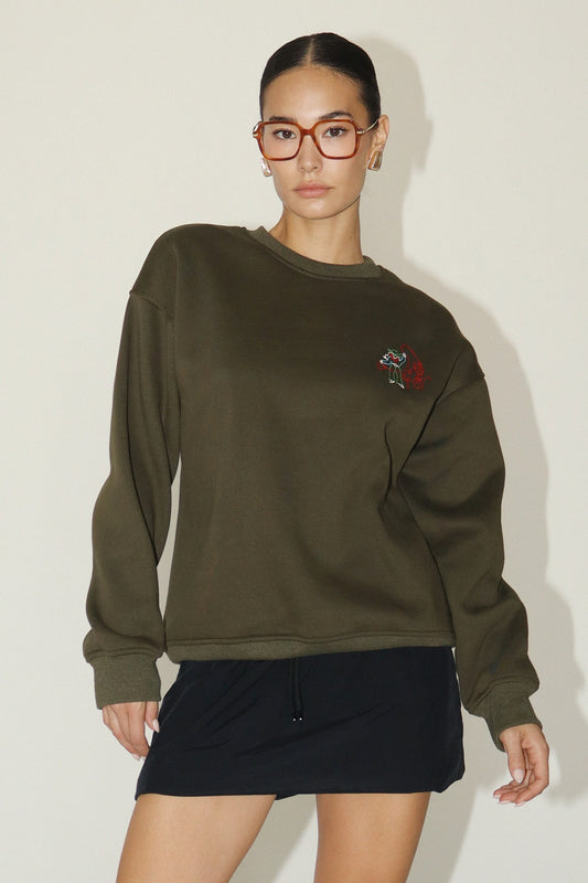 Olive Rodeo Sweatshirt