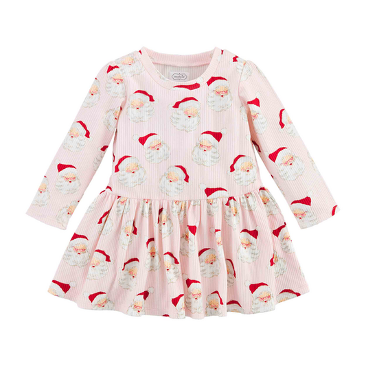 Mud Pie Santa Print T-Shirt Dress