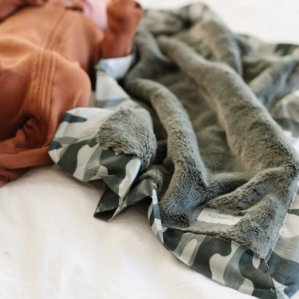 Saranoni Satin Border Receiving Baby Blanket