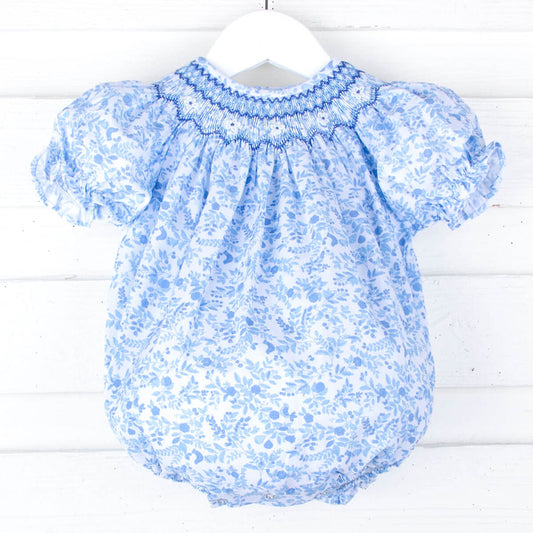 Sweet Dreams Bella Floral Smocked Bubble