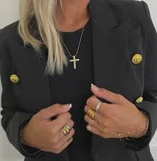 Chan-Sutt Pearls XL Diamond Cross