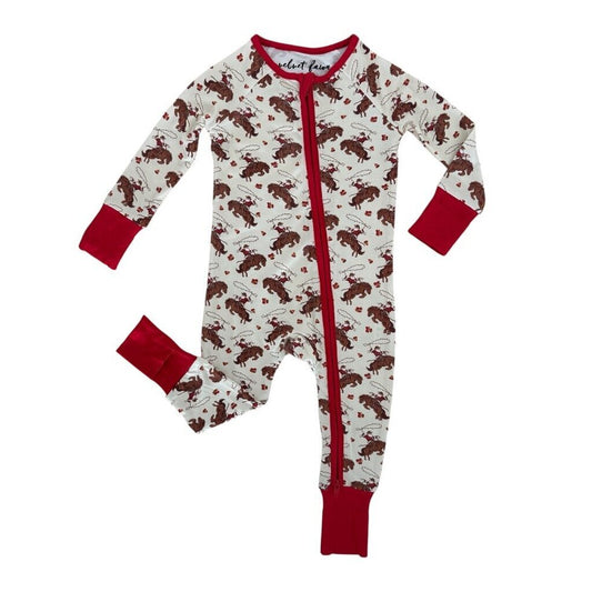 Velvet Fawn Bamboo PJ- Sleigh Bells & Saddles