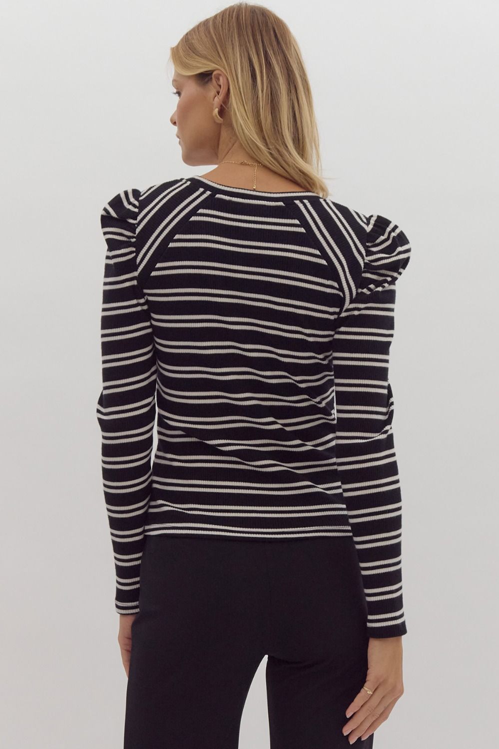 Stripe Knit Top