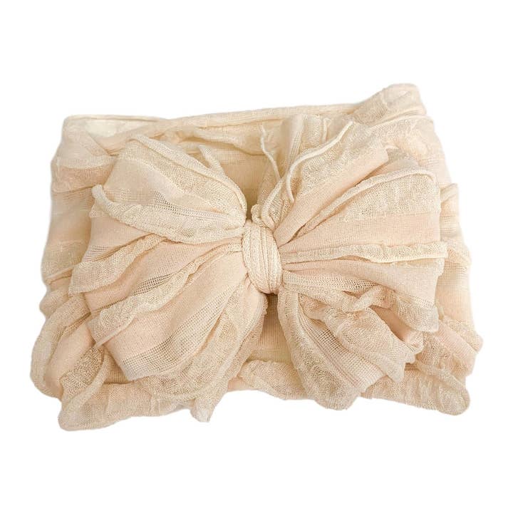 In Awe by Rockin Royalty Ruffled Headband Bows