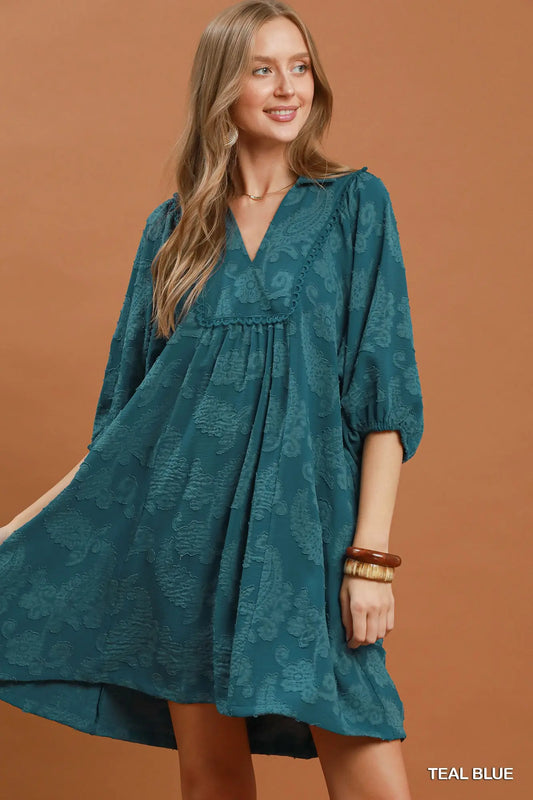 Teal Blue Dress