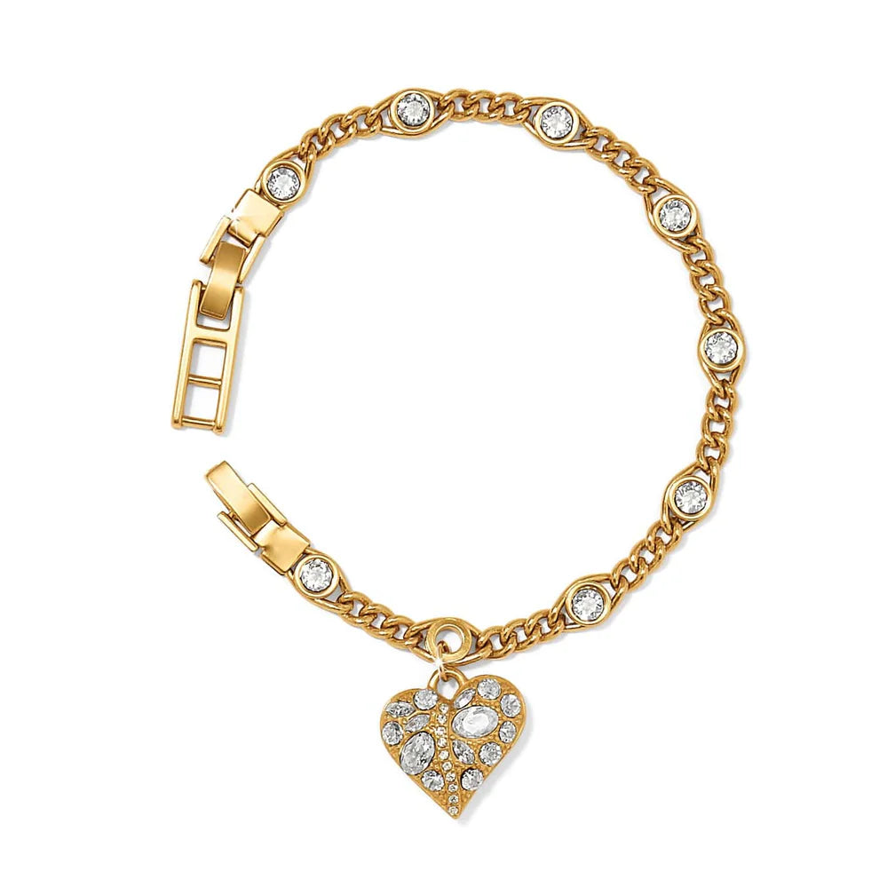 Brighton Trust Your Journey Gold Heart Bracelet