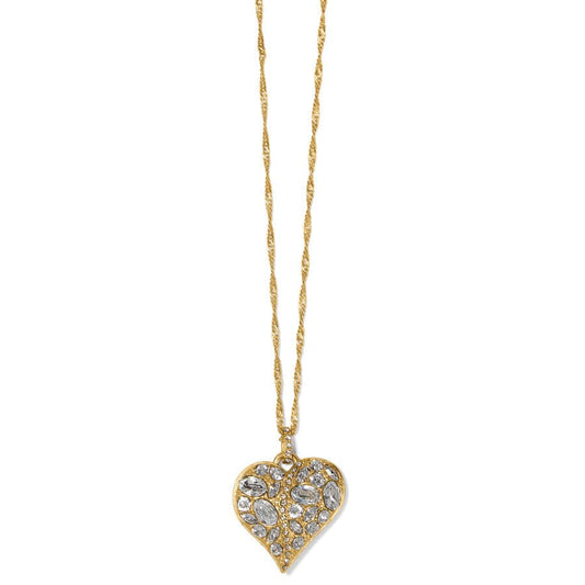 Brighton Trust Your Journey Heart Gold Necklace