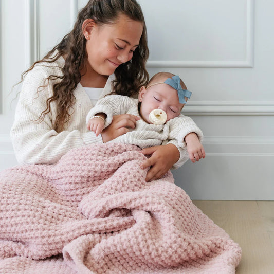 Saranoni Waffle Knit Baby Blanket
