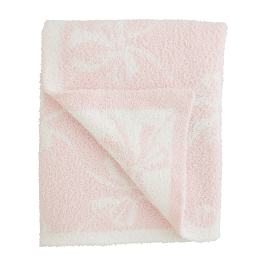 Mud Pie Bow Chenille Blanket